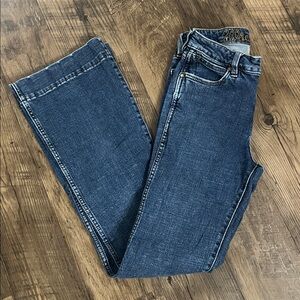 Women’s Wrangler High Rise Trouser Blue Jeans Size 27x36